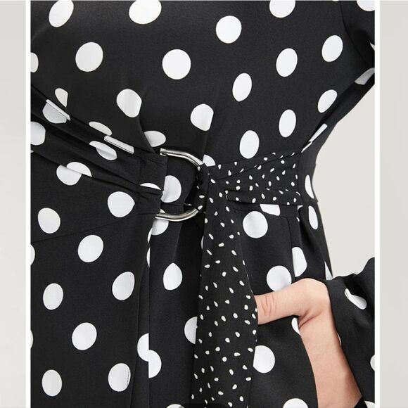 NWT BloomChic polka dot wrap dress 28 / 5X - Picture 4 of 12